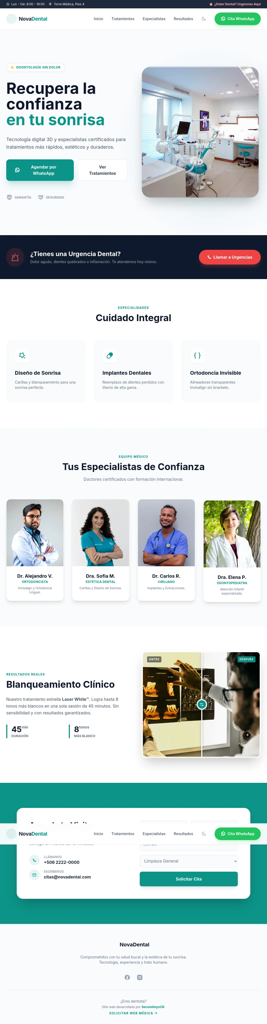 Vista previa de Clínica Dental Pro