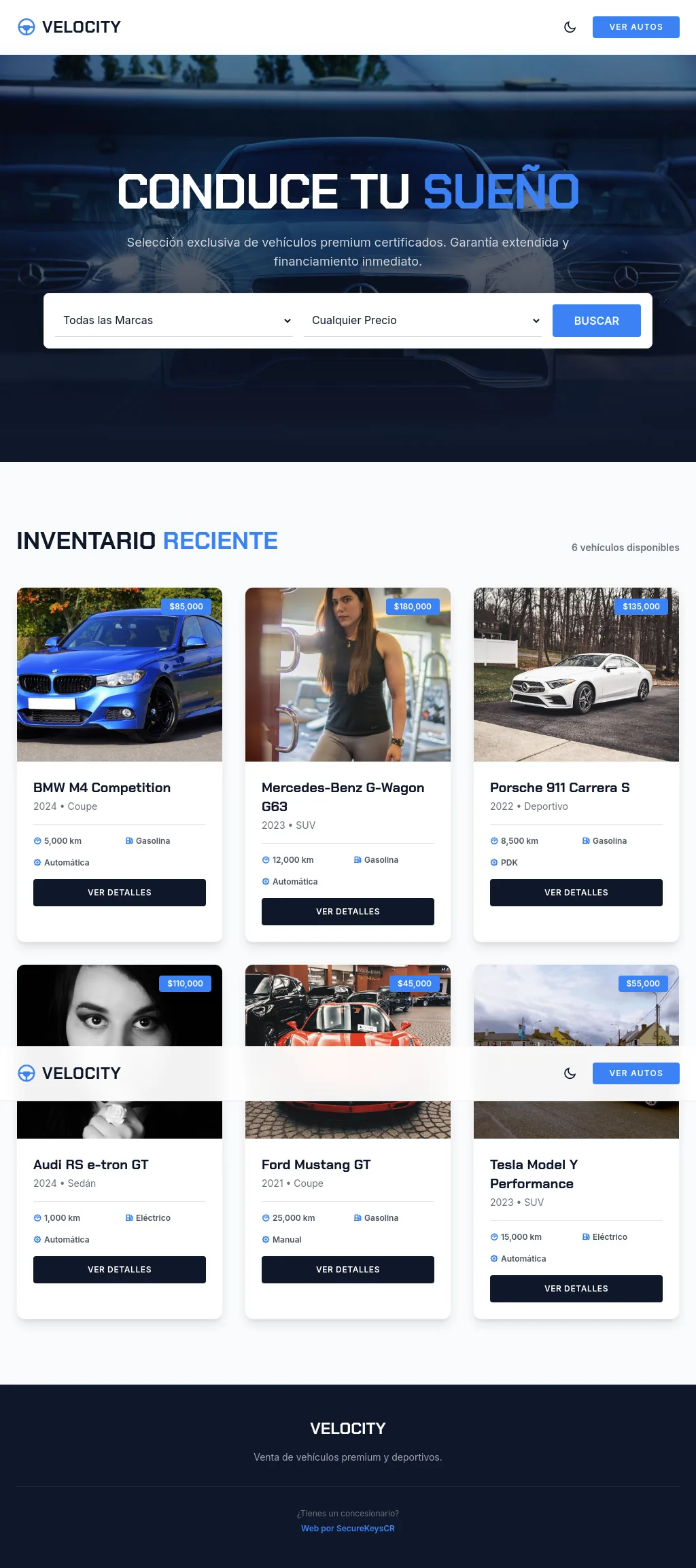 Vista previa de AutoDealer Concesionario